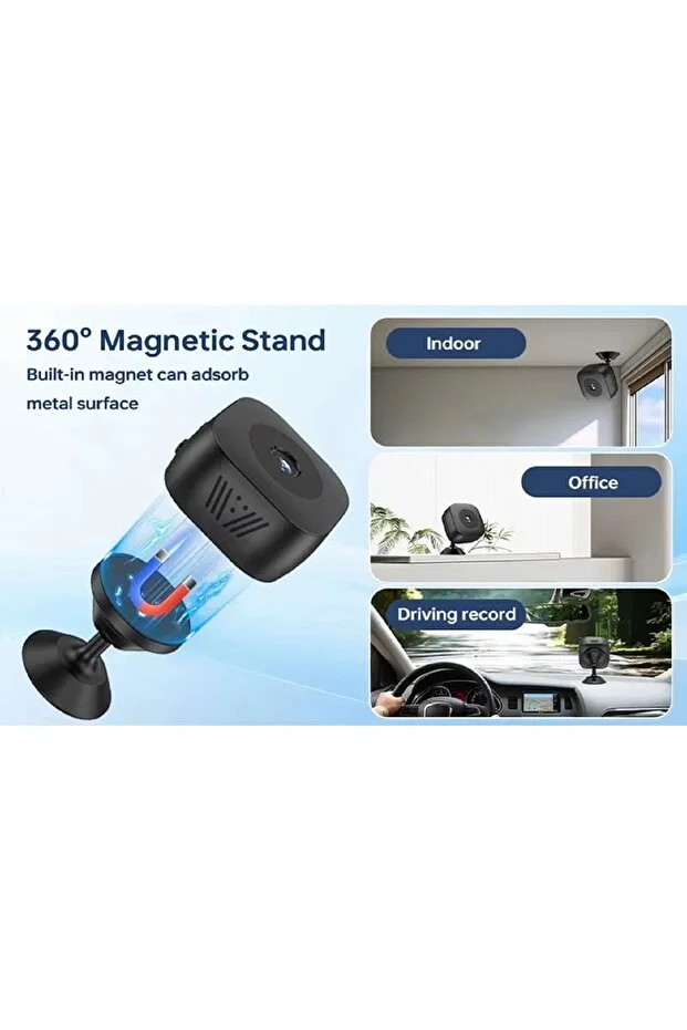 Kalite Wifi Mini Güvenlik Kamera (Uzaktan Izleme - Ses - Hafıza Kart Kayıt)